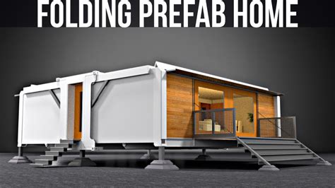 youtube rv metal engineering fold out to a house|This prefab home builds itself in under 10 minutes .